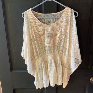 Flying Tomato lace boho top